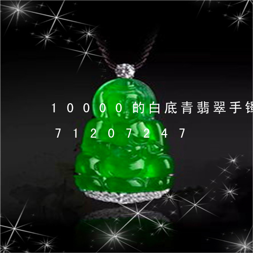 10000的白底青翡翠手镯/2023071207247