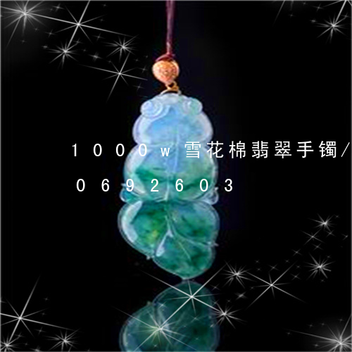 1000w雪花棉翡翠手镯/2023110692603