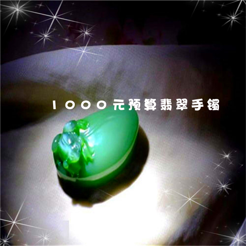 1000元预算翡翠手镯