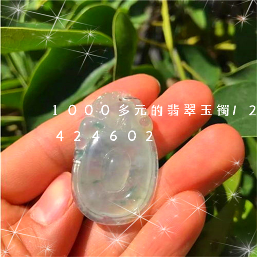 1000多元的翡翠玉镯/2023031424602