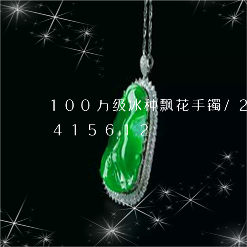 100万级冰种飘花手镯/2023031415612