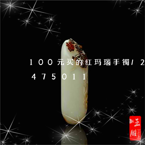 100元买的红玛瑙手镯/2023031475011