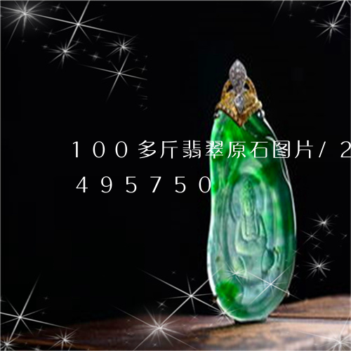 100多斤翡翠原石图片/2023031495750