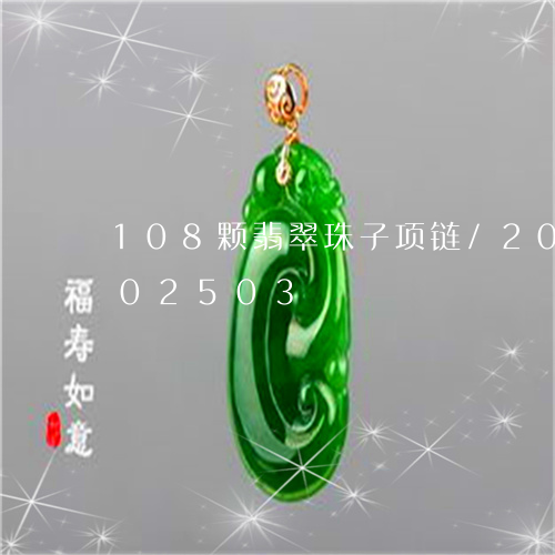 108颗翡翠珠子项链/2023120802503