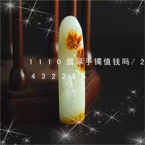 1110翡翠手镯值钱吗/2023031432285