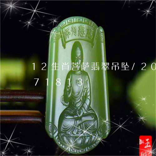 12生肖菩萨翡翠吊坠/2023092871813