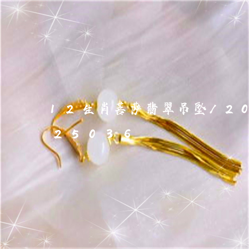 12生肖菩萨翡翠吊坠/2023120825036