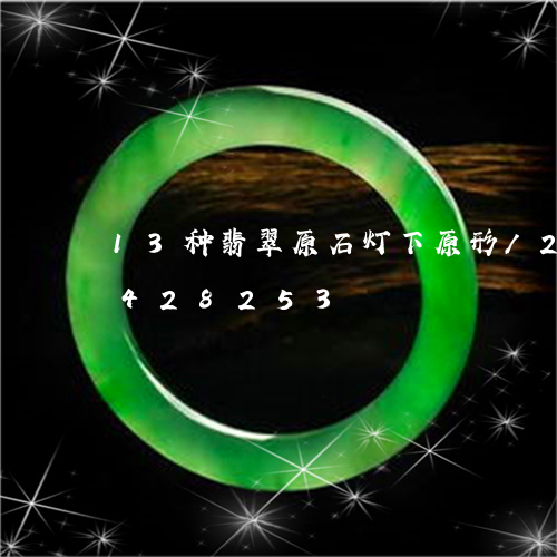 13种翡翠原石灯下原形/2023031428253