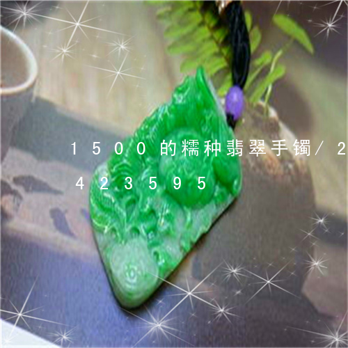 1500的糯种翡翠手镯/2023031423595