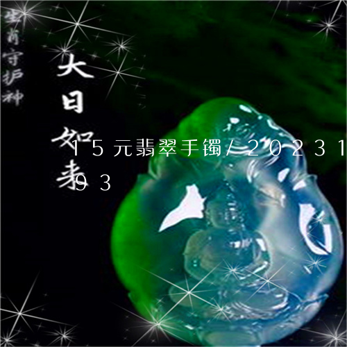 15元翡翠手镯/2023121641493