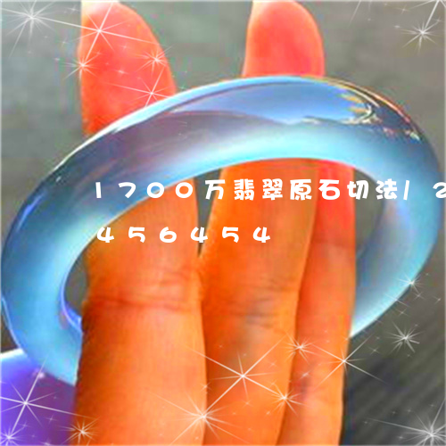 1700万翡翠原石切法/2023031456454