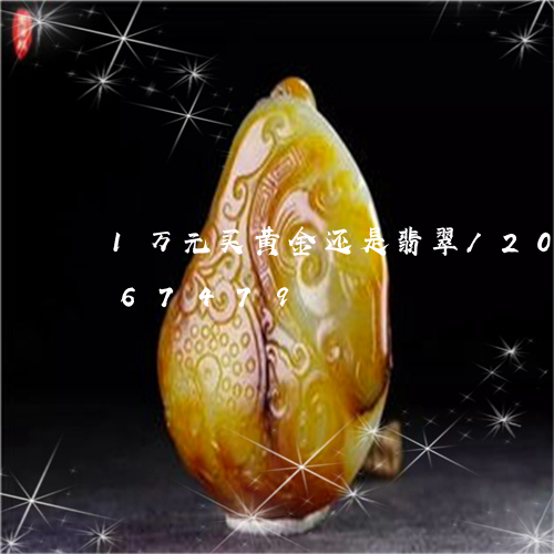 1万元买黄金还是翡翠/2023112367479