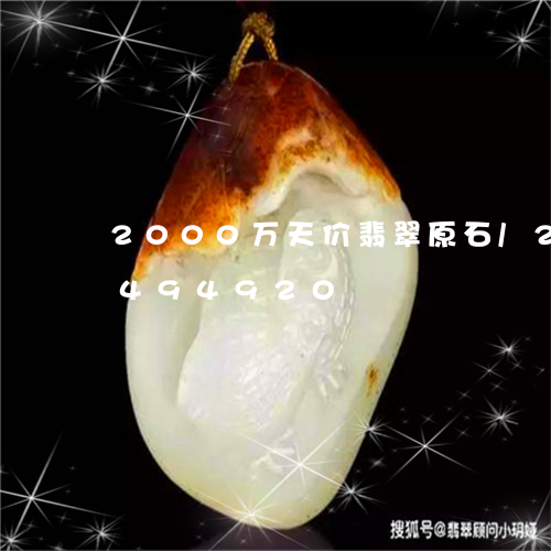 2000万天价翡翠原石/2023031494920