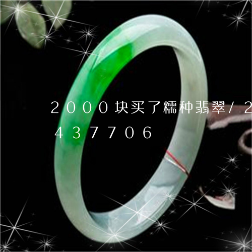 2000块买了糯种翡翠/2023031437706