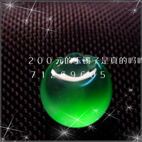 200元的玉镯子是真的吗吗/2023071269605