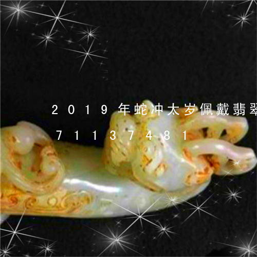 2019年蛇冲太岁佩戴翡翠/2023071137481