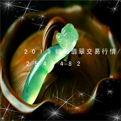 2019缅甸翡翠交易行情/2023112540482