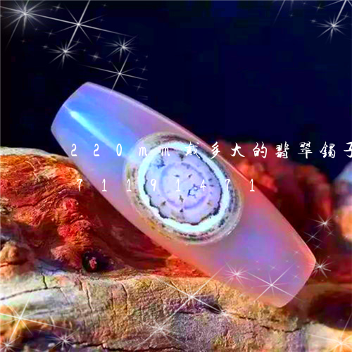 220mm戴多大的翡翠镯子/2023071191471