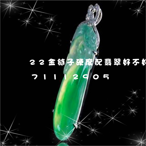 22金链子硬度配翡翠好不好/2023071112905