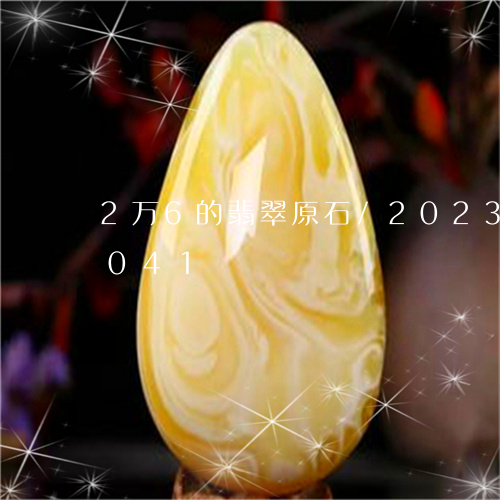 2万6的翡翠原石/2023042769041