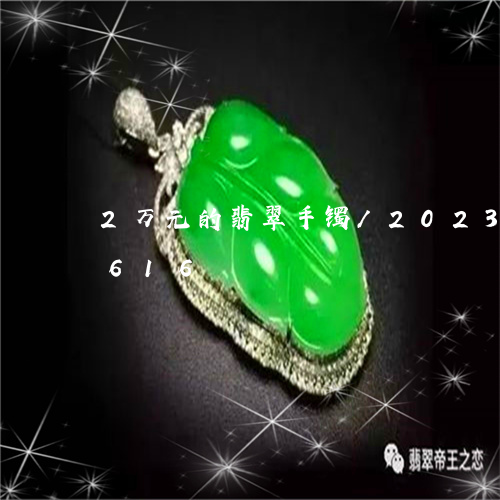 2万元的翡翠手镯/2023042708616