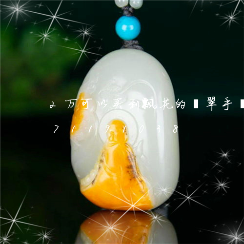 2万可以买到飘花的翡翠手镯/2023071191038