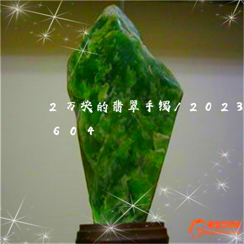 2万块的翡翠手镯/2023042706604