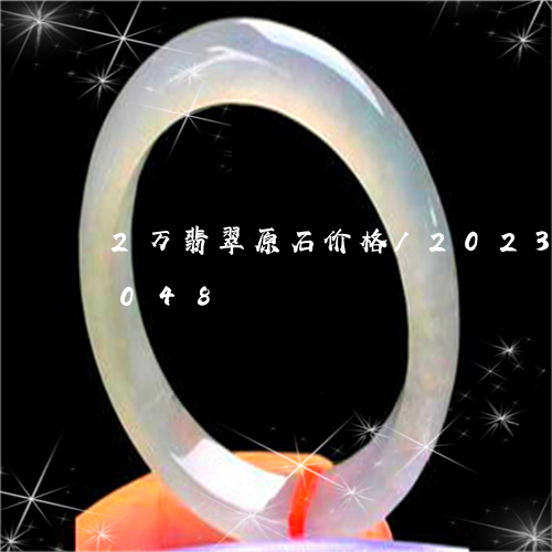 2万翡翠原石价格/2023042777048