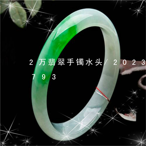 2万翡翠手镯水头/2023042704793