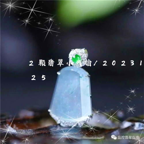 2颗翡翠小戒指/2023112452625