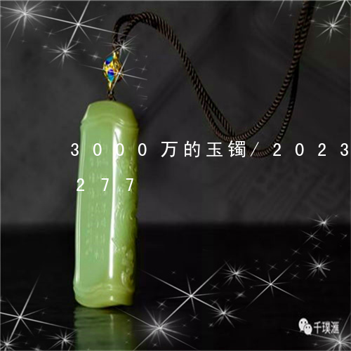 3000万的玉镯/2023042788277