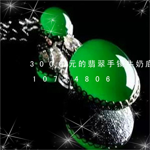 3000元的翡翠手镯牛奶底/2023110734806