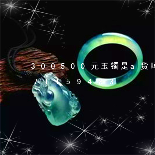 300500元玉镯是a货吗/2023071159483