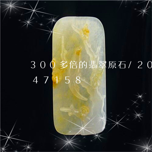 300多倍的翡翠原石/2023072147158