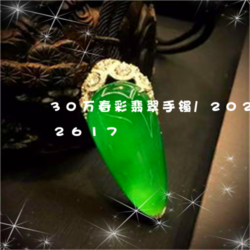 30万春彩翡翠手镯/2023110172617