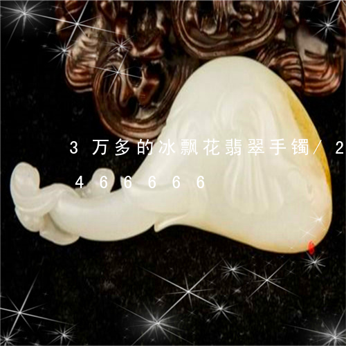 3万多的冰飘花翡翠手镯/2023031466666