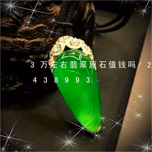 3万左右翡翠原石值钱吗/2023031438993