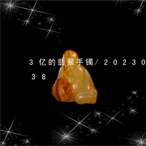 3亿的翡翠手镯/2023033192038