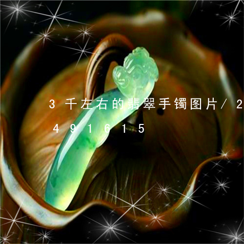 3千左右的翡翠手镯图片/2023031491615