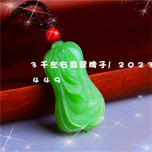 3千左右翡翠牌子/2023042759449