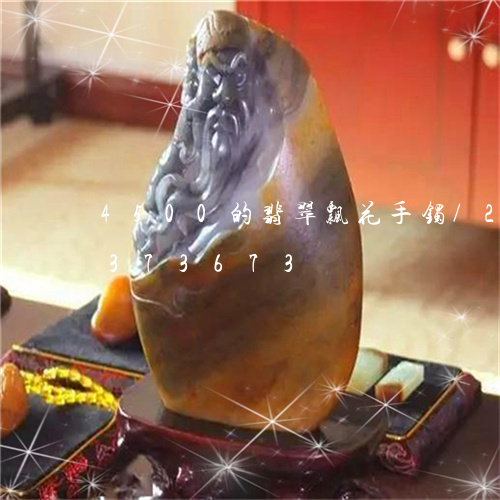 4500的翡翠飘花手镯/2023031373673