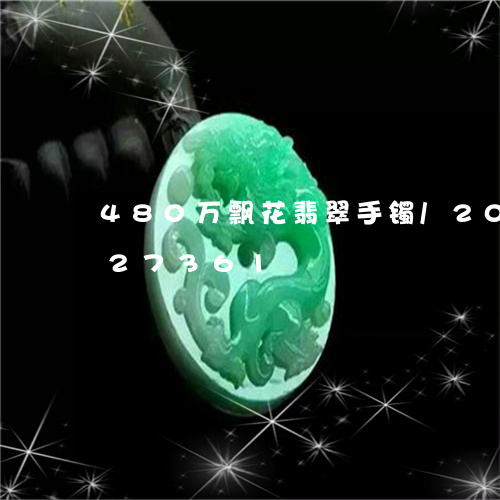 480万飘花翡翠手镯/2023092827361