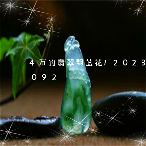 4万的翡翠飘蓝花/2023042705092