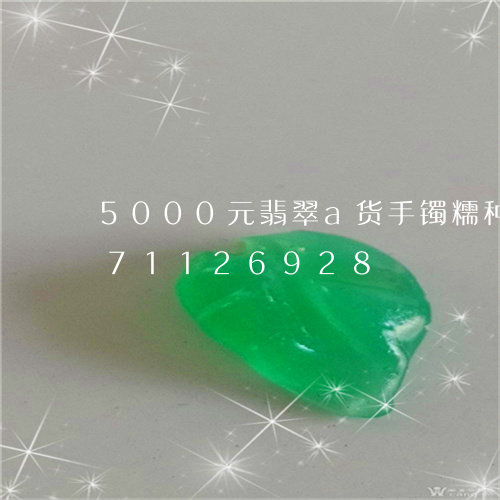 5000元翡翠a货手镯糯种/2023071126928