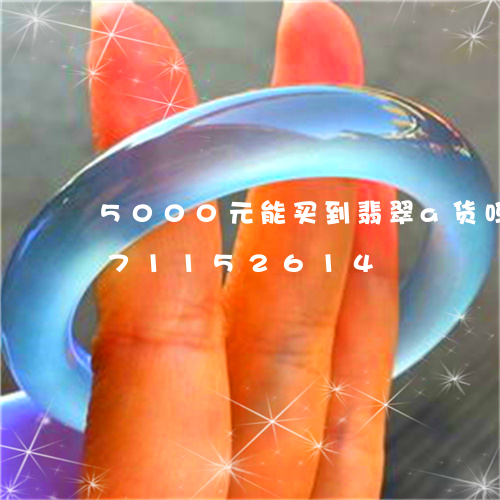 5000元能买到翡翠a货吗/2023071152614