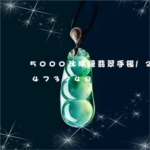 5000冰晴绿翡翠手镯/2023031473748