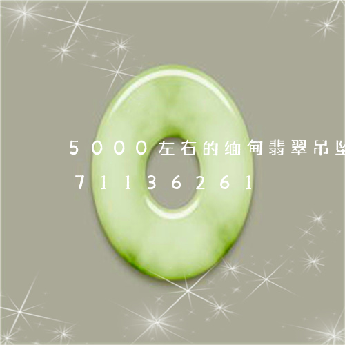 5000左右的缅甸翡翠吊坠/2023071136261