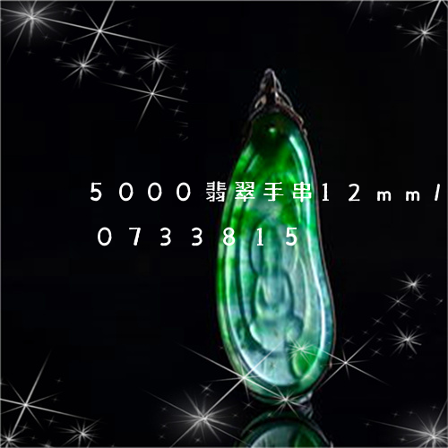 5000翡翠手串12mm/2023110733815