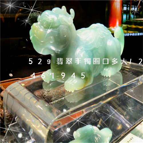 52g翡翠手镯圈口多大/2023031461945