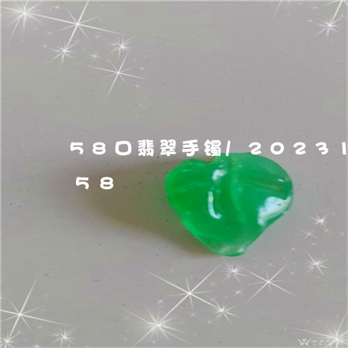 58口翡翠手镯/2023112414858